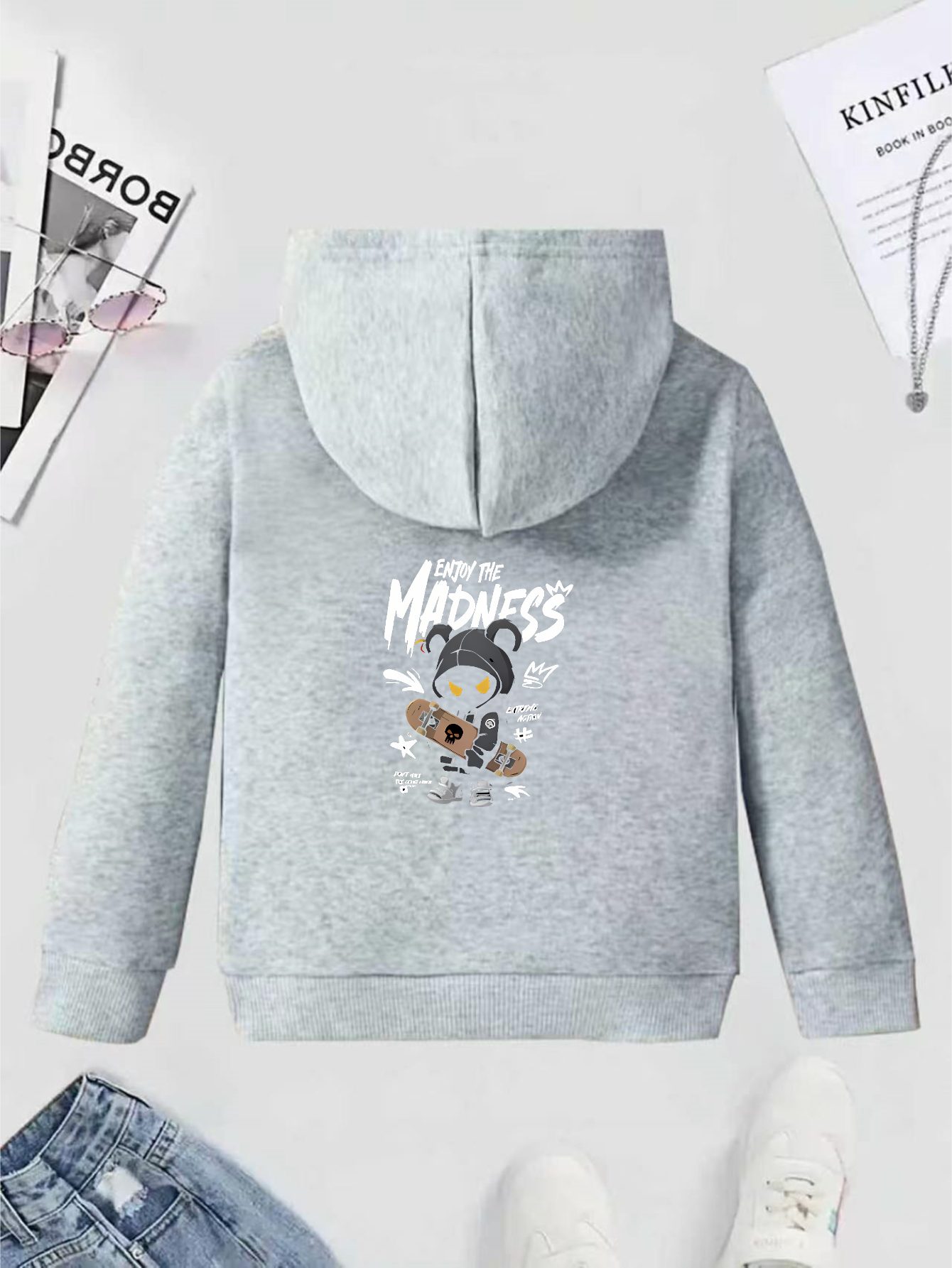 Boys' Fashion Hoodie: A Loose- - огляд і ціна Anime Merch Hoodie