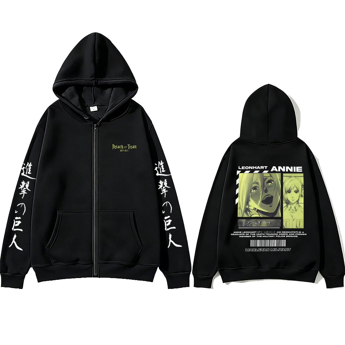 Anime Attack on Titan Annie Le - огляд і ціна Anime Merch Hoodie