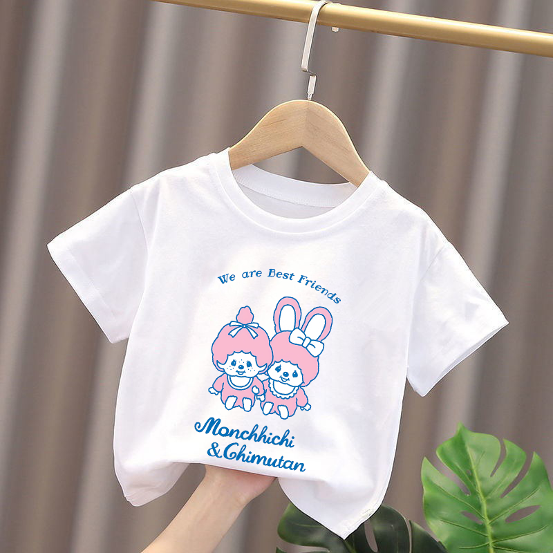 Monchhichi Kids T-shirts Anime - огляд і ціна Anime Merchandise Clothes
