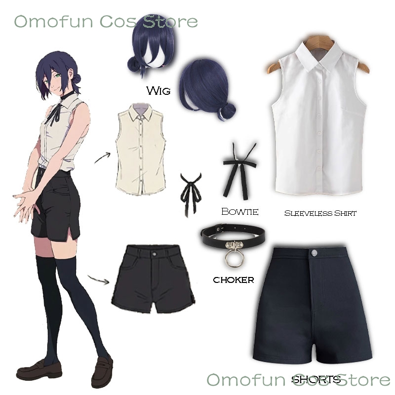 Reze Cosplay Costume Sleeveles - огляд і ціна Anime Merchandise For Women